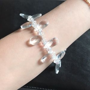 Clear crystal bracelet